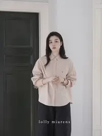 缪恩诗早秋新品Autumn x「晴天有雨～」衬衫上衣翻领时尚百搭纯色