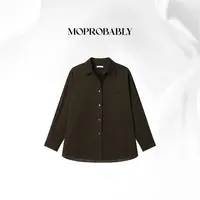 Moprobably贝贝「倾心」经典复古气质口袋夹克外套B5455006