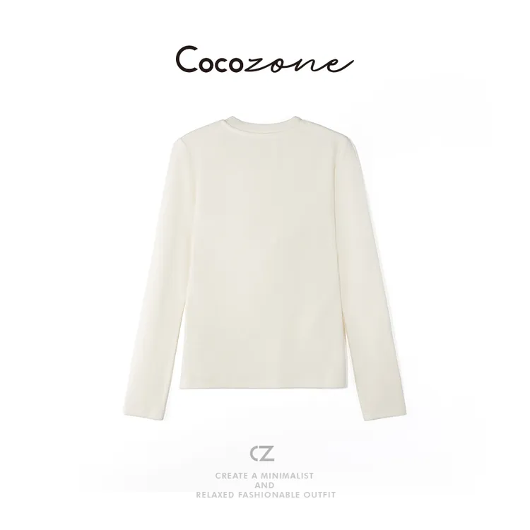 COCO ZONE 刘 一一“马拉拉”圆领罗纹长袖T恤 CD2A2722