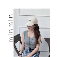 【Minmin】夏季工字背心女遮副乳外穿打底无袖上衣6150
