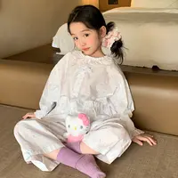 女童睡衣a类纯棉春秋款儿童家居服全棉女童家居服春秋68