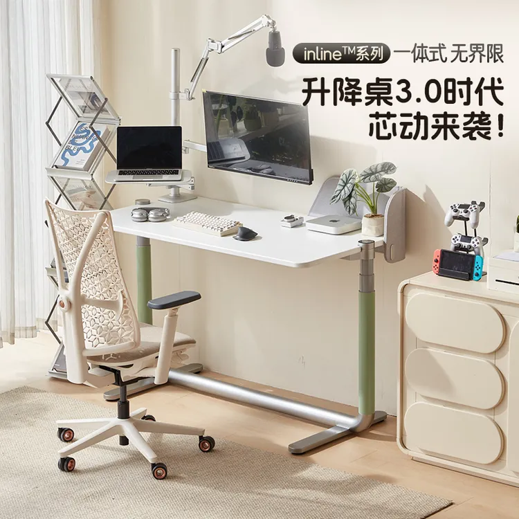 智芯芯动桌双电机智能电动升降桌家用书桌电脑桌学习办公电竞桌子