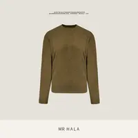 MRHALA 翡禄廓形山羊绒交织肩线细节长袖毛衣女 LM57060