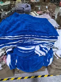 《厚广家》3楼50×65超厚羊羔绒枕套 发1对 蓝色