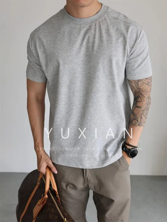 【显壮增肩宽】7A抗菌速干轻盈透气凉感短袖休闲通勤健身运动T恤