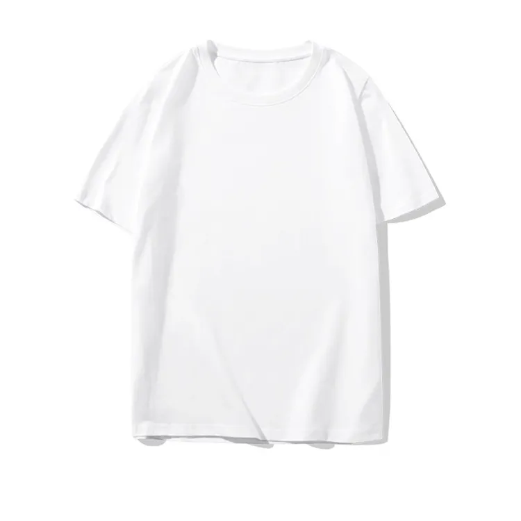 短袖t恤女夏季韩版宽松圆领洋气印花百搭风上衣潮流女装白色显瘦