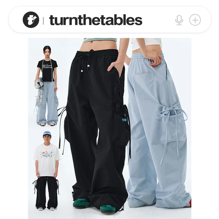 【新品预热】Turnthetables蝴蝶结多口袋休闲裤