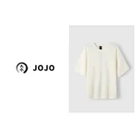 『大乔JoJo』【黑线】100%羊毛  后背竖条纹设计廓版显瘦短袖针织衫