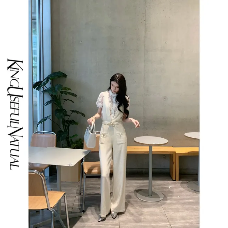 KUN【私服背带裤】打破沉闷 灵动时髦立体感肌理显瘦腿长阔腿背带裤