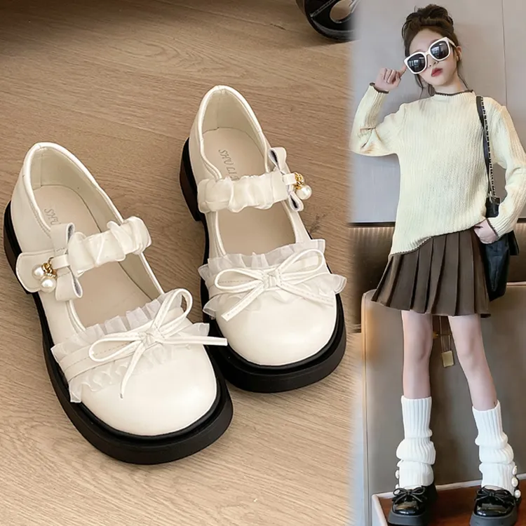 女童jk小皮鞋2026春秋洛丽塔中大童女孩软底儿童公主鞋