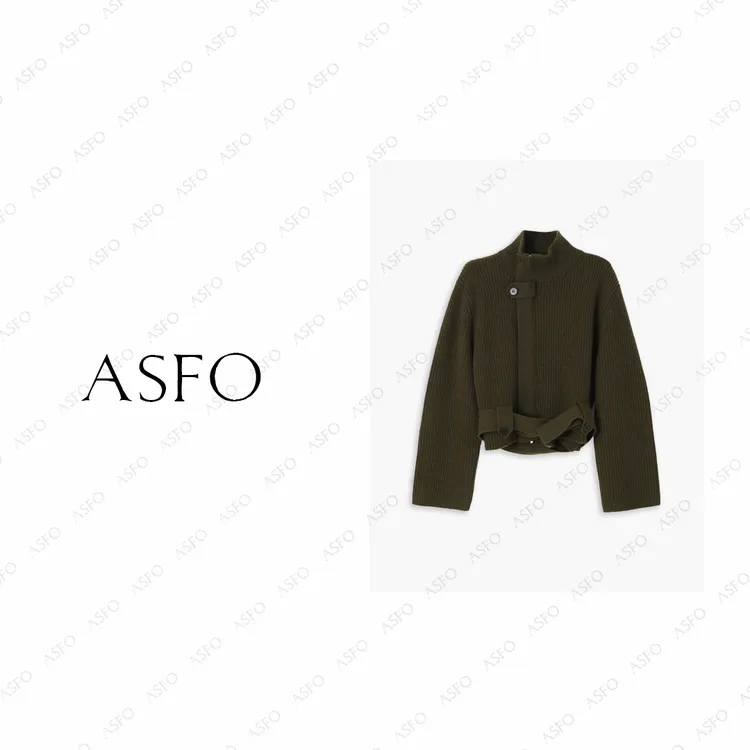 【AS绿宝地】25新高级重磅加厚保暖收腰休闲全羊毛开衫AS25DKS04802