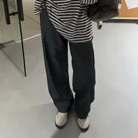 秋季时尚韩系松弛慵懒风垂感百搭舒适透气西装长裤-HX2522069