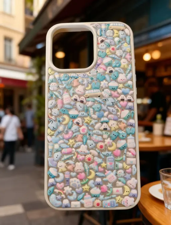 定制各种3D立体小鼻嘎泡泡贴手机壳默认微瑕手机壳diy七天发货