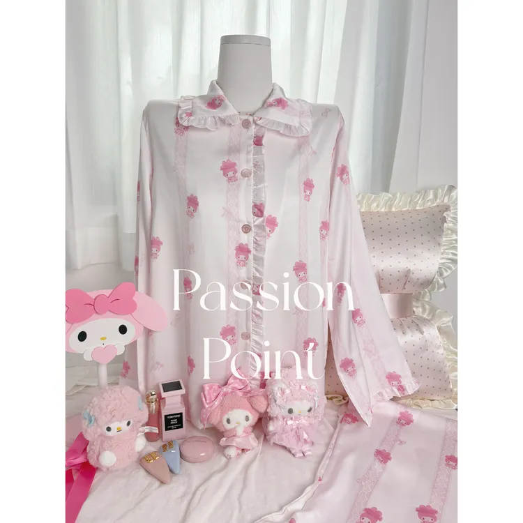 【原创自制】PassionPoint小美美兔兔软缎睡衣套装