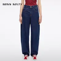 【进口牛仔面料】Miss Sixty2025秋季新款牛仔裤女弯刀裤萝卜裤