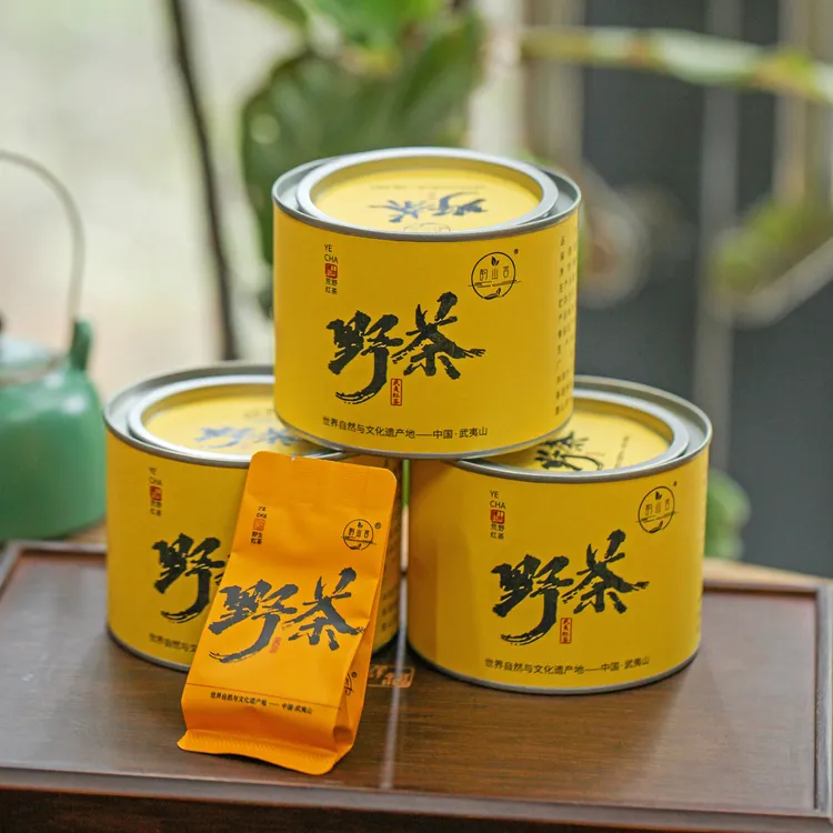 韵山言福建武夷山荒野红茶花果香小种茶叶