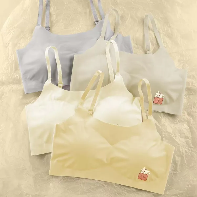发育期内衣女学生高中生初中生裹胸8-19岁女童吊带小背心夏薄