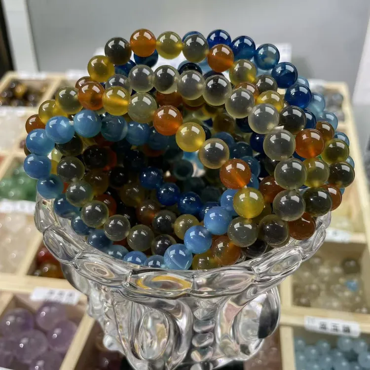 爆浆糖心玛瑙小咪单圈手串