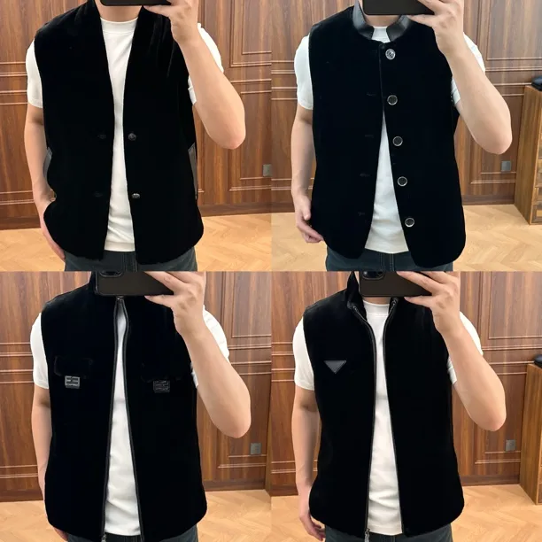 态度｜秋冬男士新款 钻石绒 时尚轻奢百搭马甲