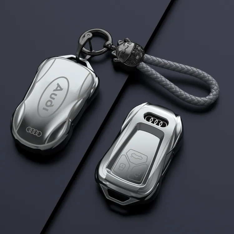 奥迪A4L车钥匙套2025款200万辆悦享版专用跑车模型豪华钥匙包挂扣