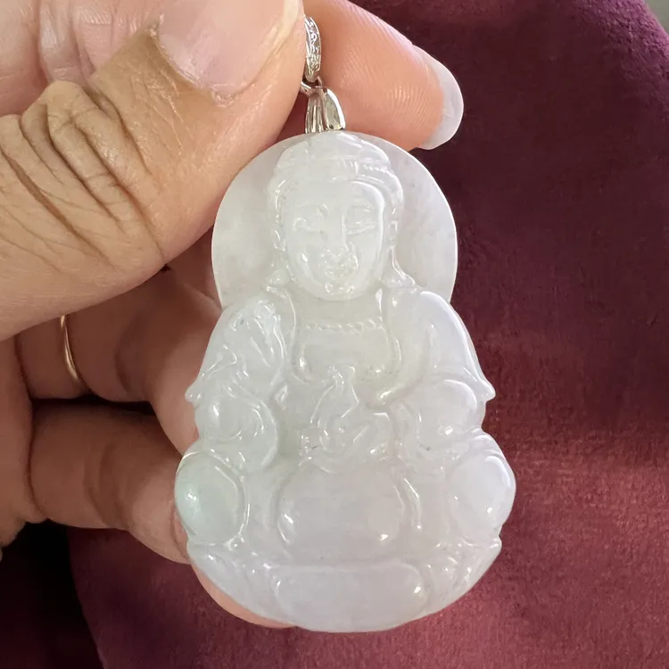 只买单纯的吊坠，没带链子，属的性质。吊坠 观音吊坠玉佩饰品挂坠