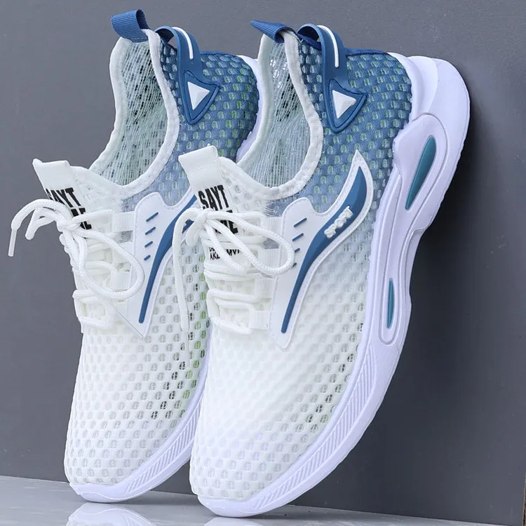 镂空男鞋网眼夏季薄款透气洞洞鞋男椰子鞋学生网鞋男士运动休闲鞋