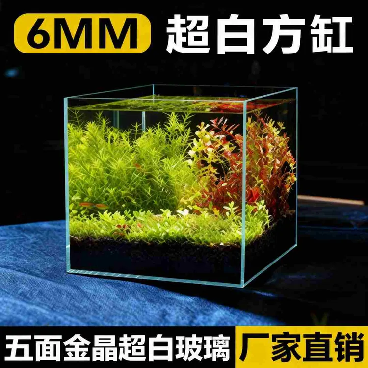 【超白玻璃鱼缸】景观生态缸桌面景观鱼缸生态缸斗鱼缸鱼缸家用小型
