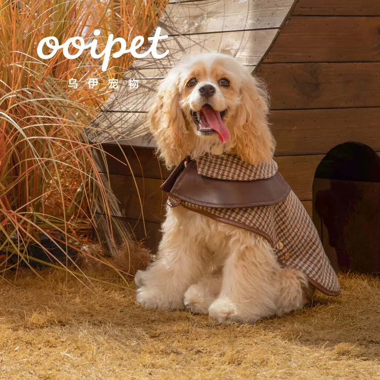OOIPET狗狗冬天衣服狗狗衣服猫咪衣服宠物羊毛加厚披风外套泰迪