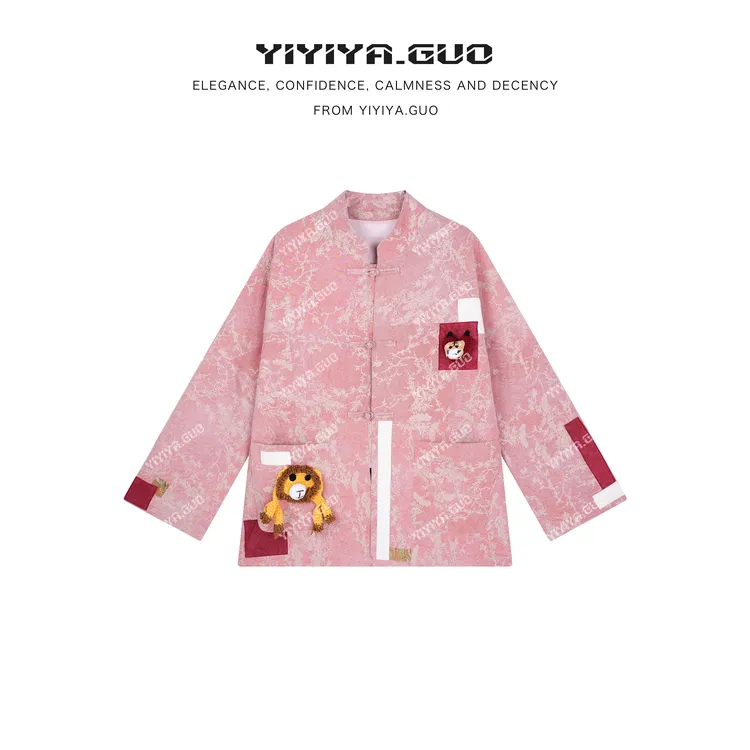 yiyiya.Guo艺艺吖【设计师·狮子款】提花宽松外套080079SS52
