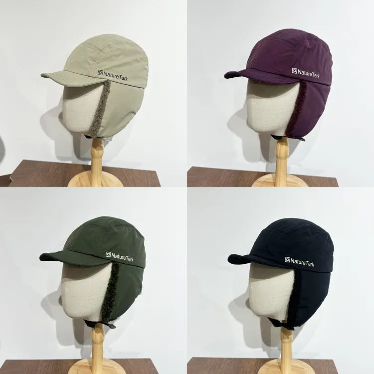 户外秋冬速干加绒护耳雷锋帽男女同款简约小众潮流保暖骑行飞行帽