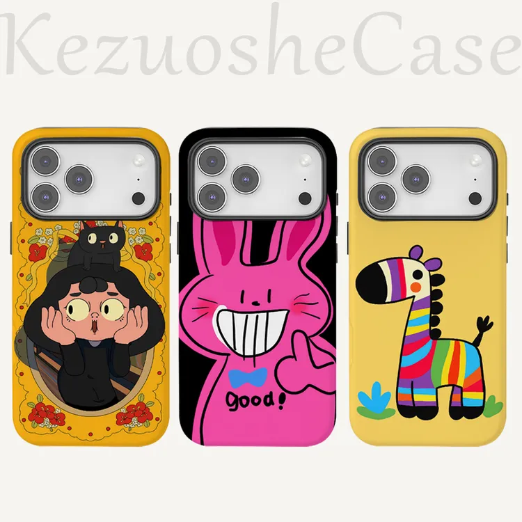 【韩国进口菲林二合一】波点小象适用苹果iPhone17ProMax全包手机壳