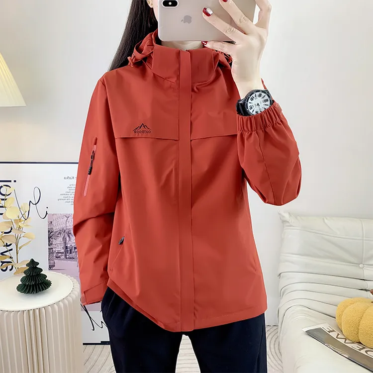 2025春秋冬季新品加网冲锋衣男女户外套运动防水挡风徒步登山风衣