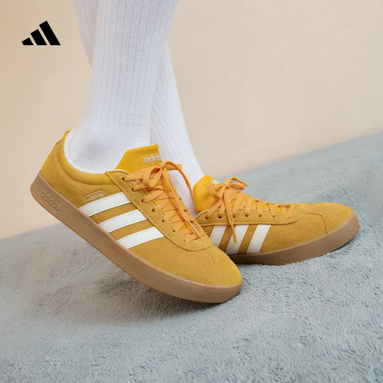 双旦礼遇阿迪达斯「T头鞋」VL COURT休闲板鞋德训鞋男女 JS4593