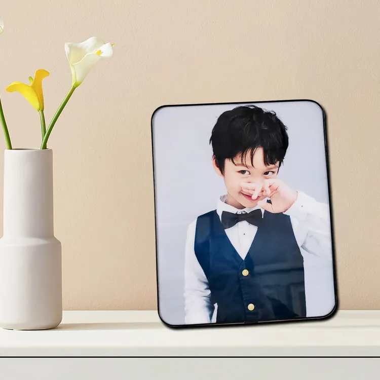 【高端洛克水晶】相框小众婚纱照玄关摆件照片礼物摆台照片定制相框