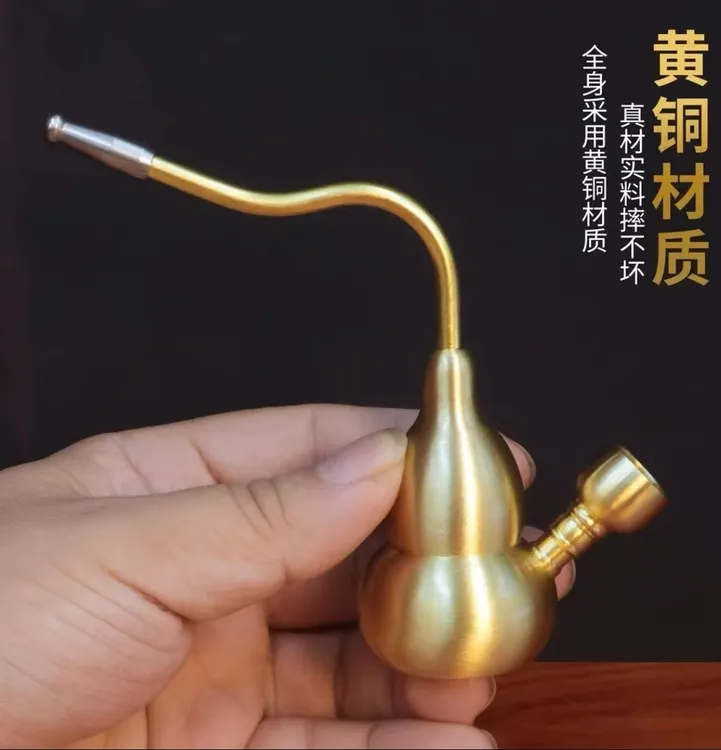 纯黄铜精品水烟壶健康过滤水斗壶可拆卸葫芦高级过滤器水烟壶葫芦