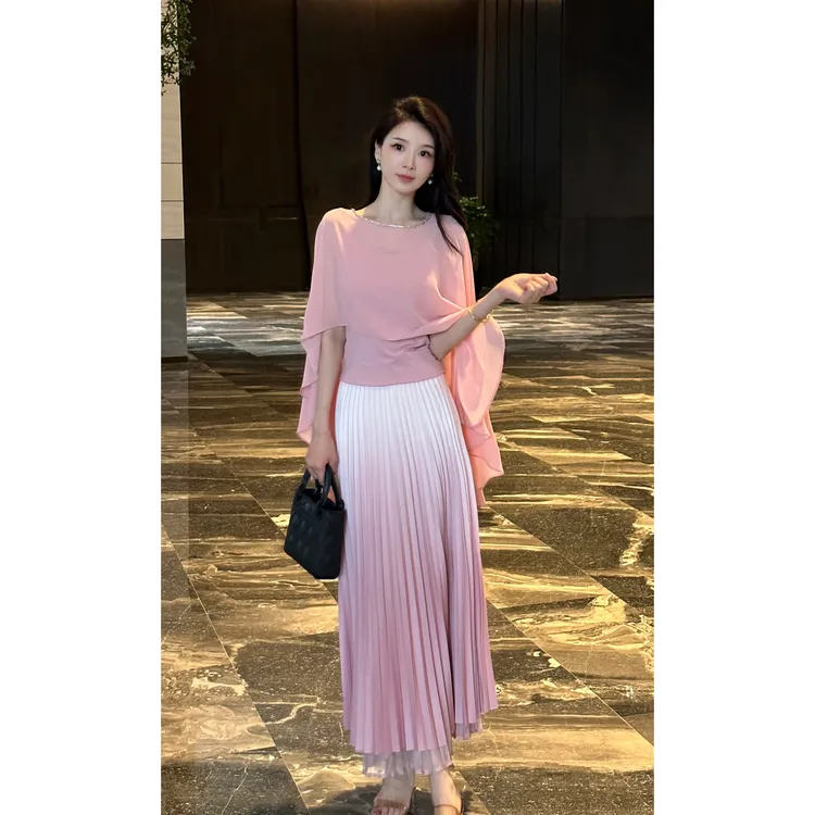 YUANBAO【允禾】【上衣+吊带】夏季套装设计师时尚高定显瘦小个子女装