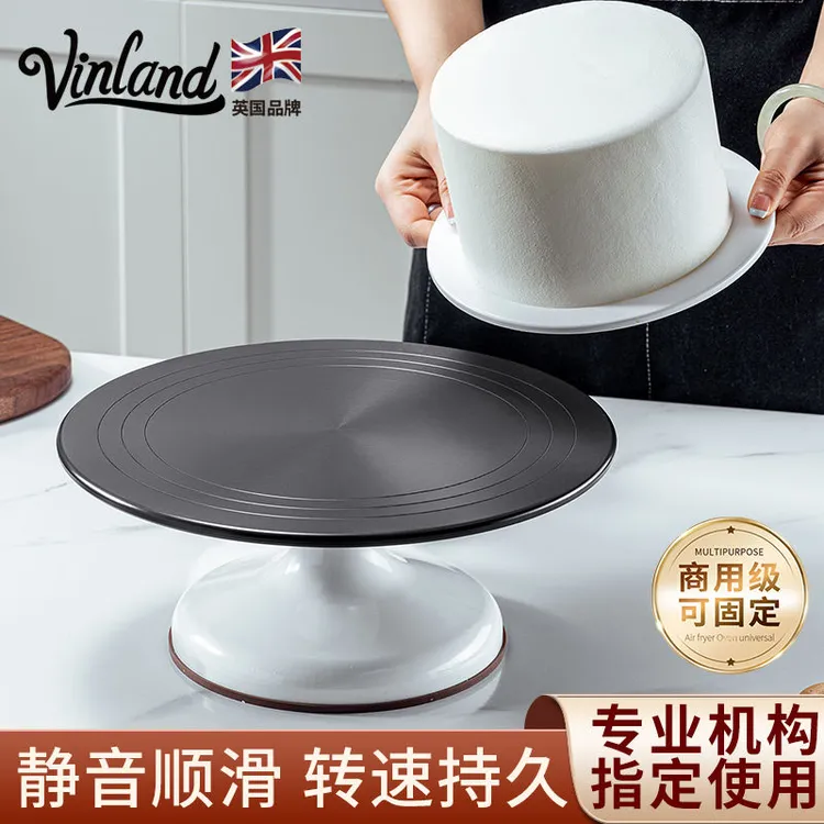静音丝滑蛋糕转盘裱花台烘焙转台工具专用裱花抹面生日旋转家用