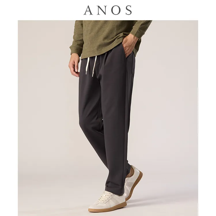 【莱赛尔天丝棉】ANOS秋季新款男士休闲裤时尚百搭垂感高级感长裤