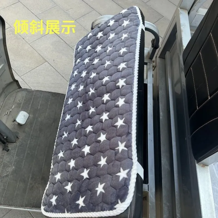 秋冬坐垫毛绒坐垫电动三轮车加厚防滑电三轮通用坐垫套保暖座垫套