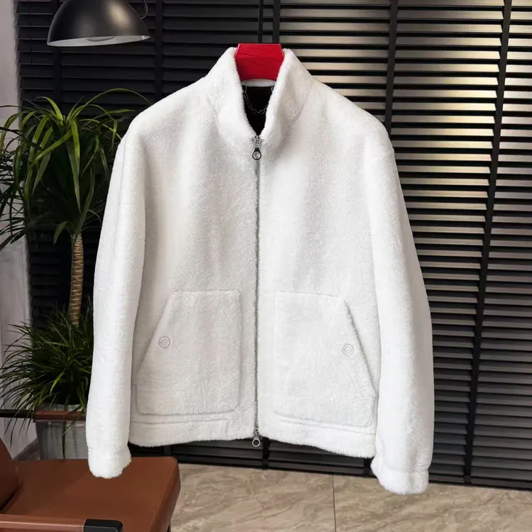 张先生欧货•25156冬季男士商务休闲立领羊毛外套