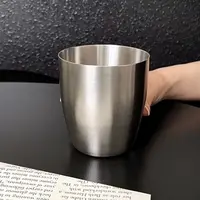 尚佰厨聚不锈钢水杯酒杯复古加厚啤酒防摔直型啤酒杯耐用无异味