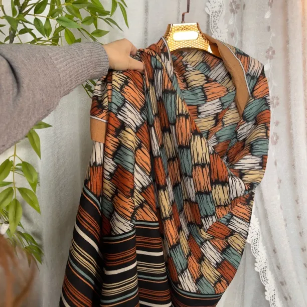 面丝绒高端围巾时尚百搭披肩围巾