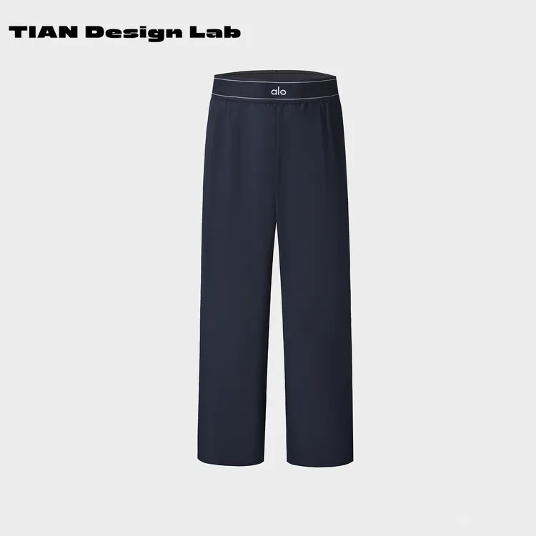 Tian design lab运动速干裤运动瑜伽休闲显瘦潮流拖地裤阔腿裤