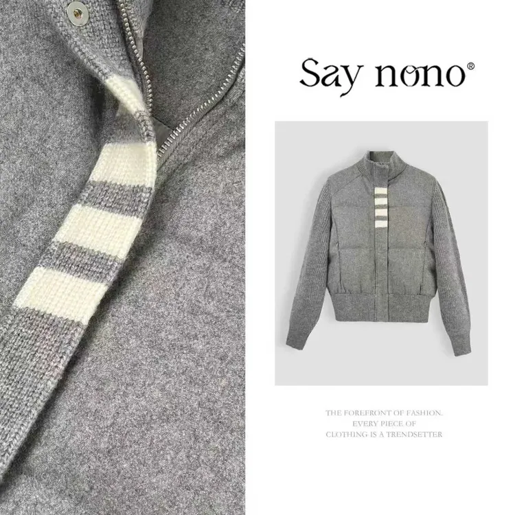 懒猫nono│Saynono 慵懒设计感立领时候拼接短裤羽绒服GH0156JY