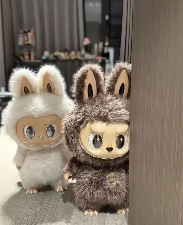 大首领二代白天使搪胶脸毛绒公仔潮玩大娃