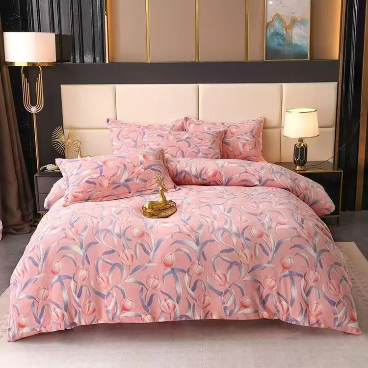 高克重加绒被套单件双面绒被罩保暖舒适毛毯被套亲肤被套牛奶绒