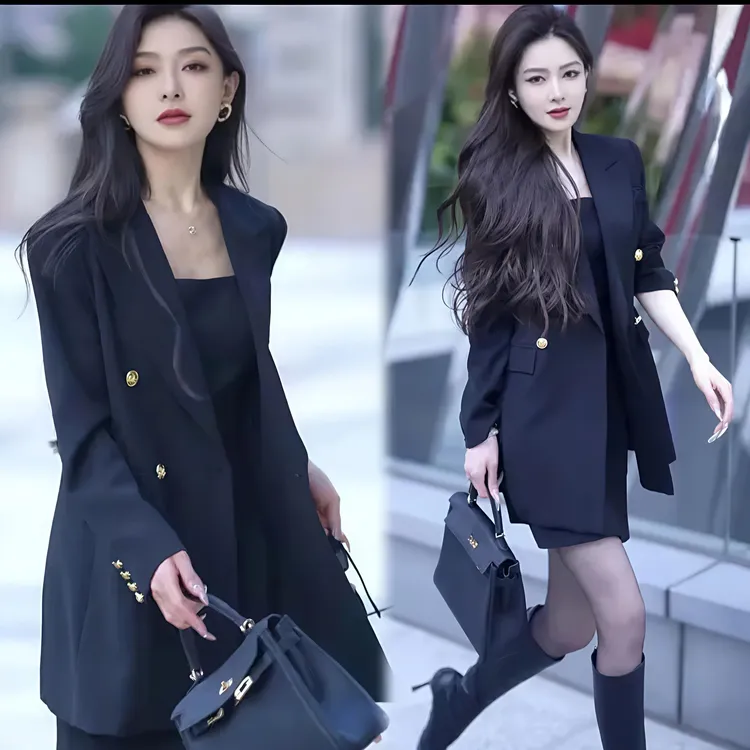 洋气衣服女新款网红爆款时尚西装显瘦高级名媛通勤气质裙两件套