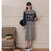 maodan/猫单【63胶片】孕妇连衣裙秋季新品休闲时尚洋气通勤毛衣裙