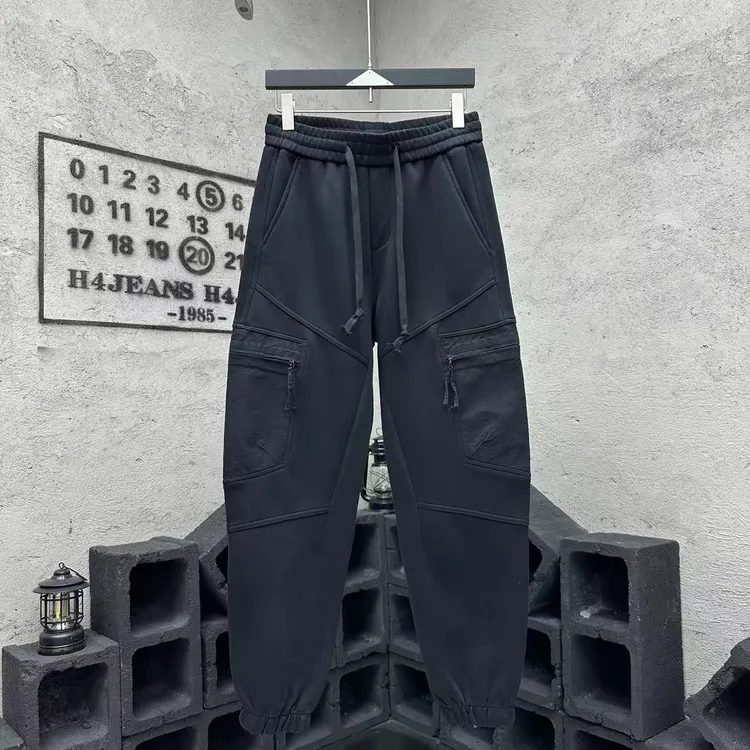 5807秋冬新款高品质水洗大口袋男休闲裤韩版工装运动长裤时尚潮流