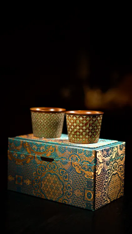 瓷茶记李斌有钱兔有钱花对杯中秋礼盒套装原创咖啡杯套组节日送礼